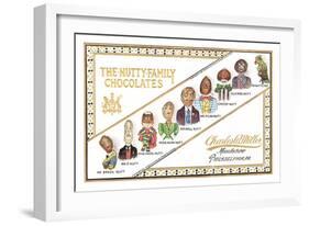 Nutty Family Chocolates-null-Framed Art Print