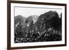 Nuuanu Valley, Hawaii - View of Upside Down Falls Photograph-Lantern Press-Framed Premium Giclee Print