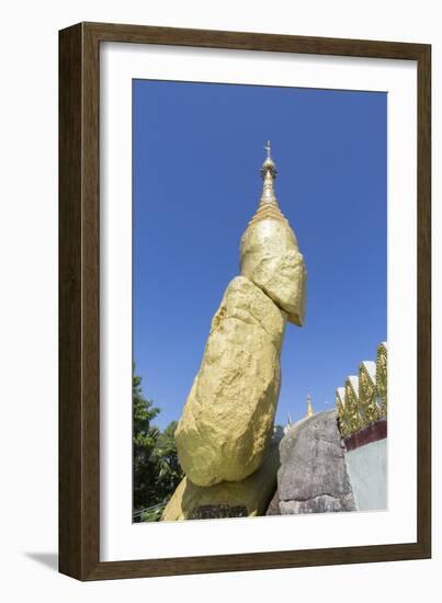 Nwa-La-Bo Pagoda Golden Rock and Pagoda Near Mawlamyine, Mon, Myanmar (Burma), Southeast Asia-Alex Robinson-Framed Photographic Print