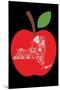 NY apple-Jace Grey-Mounted Art Print