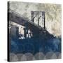 NY Bridge at Dusk I-Dan Meneely-Stretched Canvas