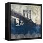 NY Bridge at Dusk I-Dan Meneely-Framed Stretched Canvas