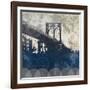 NY Bridge at Dusk I-Dan Meneely-Framed Art Print