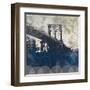 NY Bridge at Dusk I-Dan Meneely-Framed Art Print