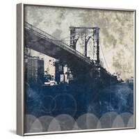 NY Bridge at Dusk I-Dan Meneely-Framed Art Print