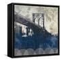 NY Bridge at Dusk I-Dan Meneely-Framed Stretched Canvas