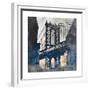 NY Bridge at Dusk II-Dan Meneely-Framed Premium Giclee Print