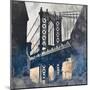 NY Bridge at Dusk II-Dan Meneely-Mounted Premium Giclee Print