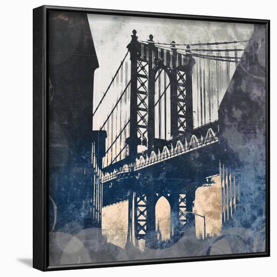 NY Bridge at Dusk II-Dan Meneely-Framed Art Print