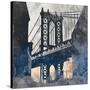 NY Bridge at Dusk II-Dan Meneely-Stretched Canvas