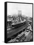 NY: Brooklyn Bridge, 1898-null-Framed Stretched Canvas