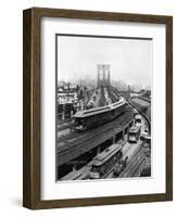 NY: Brooklyn Bridge, 1898-null-Framed Giclee Print