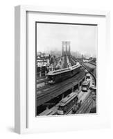 NY: Brooklyn Bridge, 1898-null-Framed Giclee Print