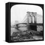 NY: Brooklyn Bridge, 1901-null-Framed Stretched Canvas