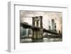 NY Brooklyn Bridge-Rhonda Addison-Framed Photo