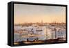 NY: Brooklyn Heights, 1849-Currier & Ives-Framed Stretched Canvas