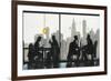 NY Café Conversation-Norman Wyatt Jr.-Framed Art Print