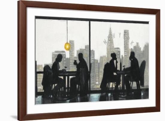 NY Café Conversation-Norman Wyatt Jr.-Framed Art Print