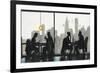 NY Café Conversation-Norman Wyatt Jr.-Framed Art Print