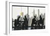 NY Café Conversation-Norman Wyatt Jr.-Framed Premium Giclee Print