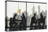 NY Café Conversation-Norman Wyatt Jr.-Stretched Canvas