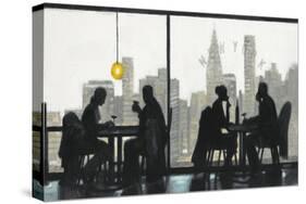 NY Café Conversation-Norman Wyatt Jr.-Stretched Canvas