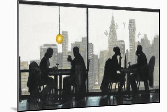 NY Café Conversation-Norman Wyatt Jr.-Mounted Art Print