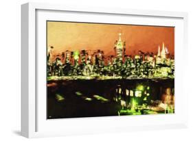 NY City Night II - In the Style of Oil Painting-Philippe Hugonnard-Framed Giclee Print