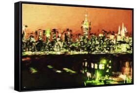 NY City Night II - In the Style of Oil Painting-Philippe Hugonnard-Framed Stretched Canvas
