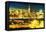 NY City Night V - In the Style of Oil Painting-Philippe Hugonnard-Framed Stretched Canvas