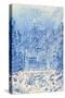 NY City Winter-Bill Bell-Stretched Canvas