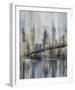 NY Cityscape Hudson River Blur-Paul Duncan-Framed Art Print