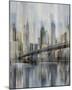 NY Cityscape Hudson River Blur-Paul Duncan-Mounted Art Print
