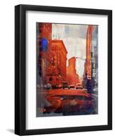 NY Downtown 14-Sven Pfrommer-Framed Art Print