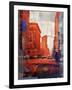 NY Downtown 14-Sven Pfrommer-Framed Art Print