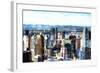 NY Downtown Cityscape-Philippe Hugonnard-Framed Giclee Print