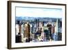 NY Downtown Cityscape-Philippe Hugonnard-Framed Giclee Print