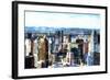 NY Downtown Cityscape-Philippe Hugonnard-Framed Giclee Print