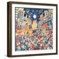 NY Eve 2000 Horiz-Bill Bell-Framed Giclee Print