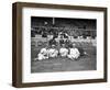 NY Giants and Cincinnati Reds Players, Baseball Photo - New York, NY-Lantern Press-Framed Art Print