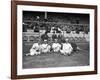 NY Giants and Cincinnati Reds Players, Baseball Photo - New York, NY-Lantern Press-Framed Art Print