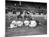 NY Giants and Cincinnati Reds Players, Baseball Photo - New York, NY-Lantern Press-Mounted Art Print