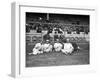 NY Giants and Cincinnati Reds Players, Baseball Photo - New York, NY-Lantern Press-Framed Art Print