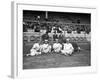 NY Giants and Cincinnati Reds Players, Baseball Photo - New York, NY-Lantern Press-Framed Art Print