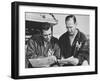 Ny Giants Coaches, Tom Landry and Vince Lombardi Reviewing Play Charts-null-Framed Premium Photographic Print