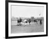 NY Giants led by John McGraw, Baseball Photo - New York, NY-Lantern Press-Framed Art Print