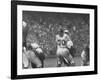 Ny Giants Player Sam Huff During Game Against the Cardinals-null-Framed Premium Photographic Print