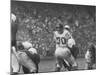 Ny Giants Player Sam Huff During Game Against the Cardinals-null-Mounted Premium Photographic Print