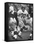 NY Giants Player Sam Huff-Francis Miller-Framed Stretched Canvas