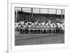 NY Giants Team, Baseball Photo No.4 - New York, NY-Lantern Press-Framed Art Print